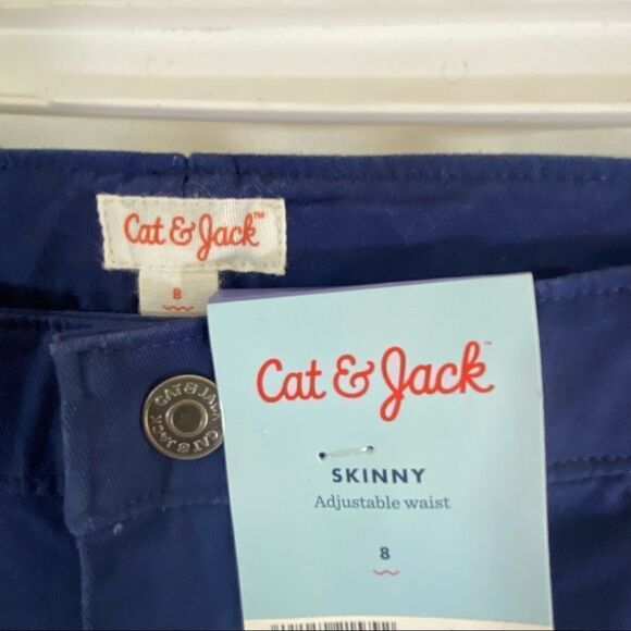 Cat & Jack Girls’ Adjustable Waist Skinny Pants - Picture 2 of 3